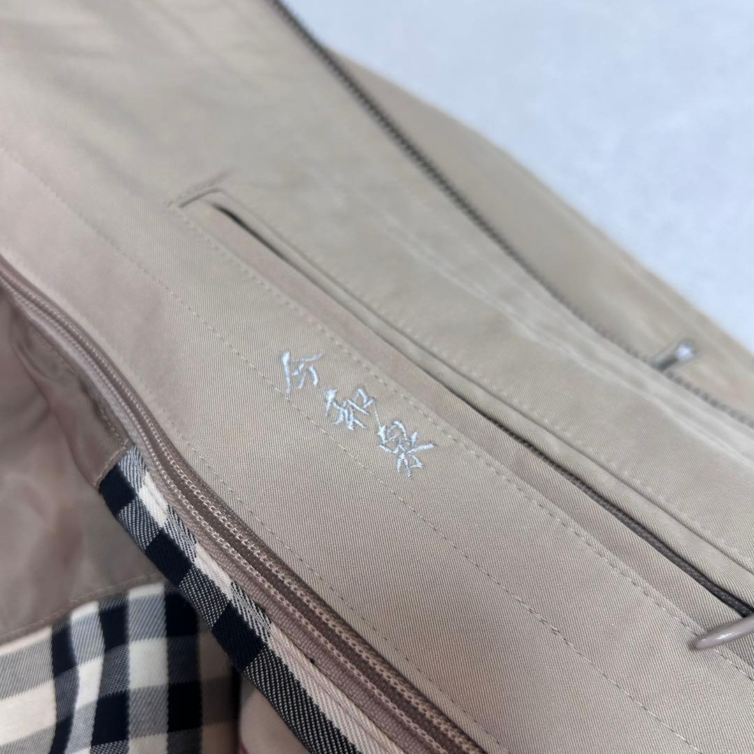 バーバリーロンドン　ダウンライナー　ノバチェック　フードステンカラー　メンズ