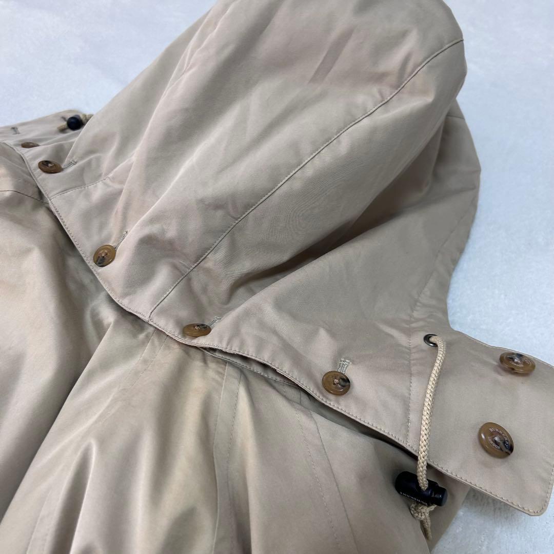 バーバリーロンドン　ダウンライナー　ノバチェック　フードステンカラー　メンズ