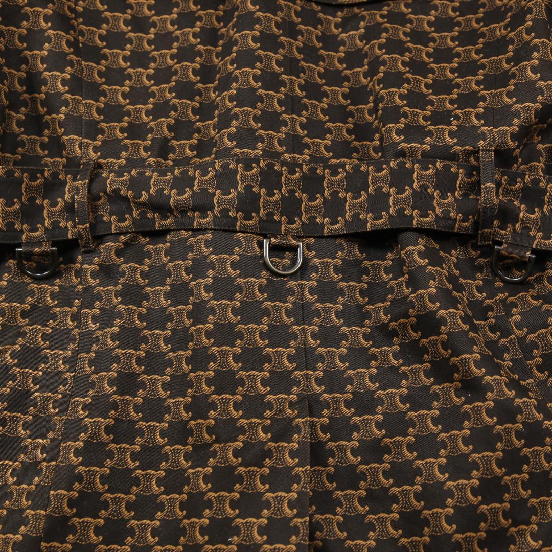 極美品 CELINE 21SS 70’S トレンチコート トリオンフ プリント