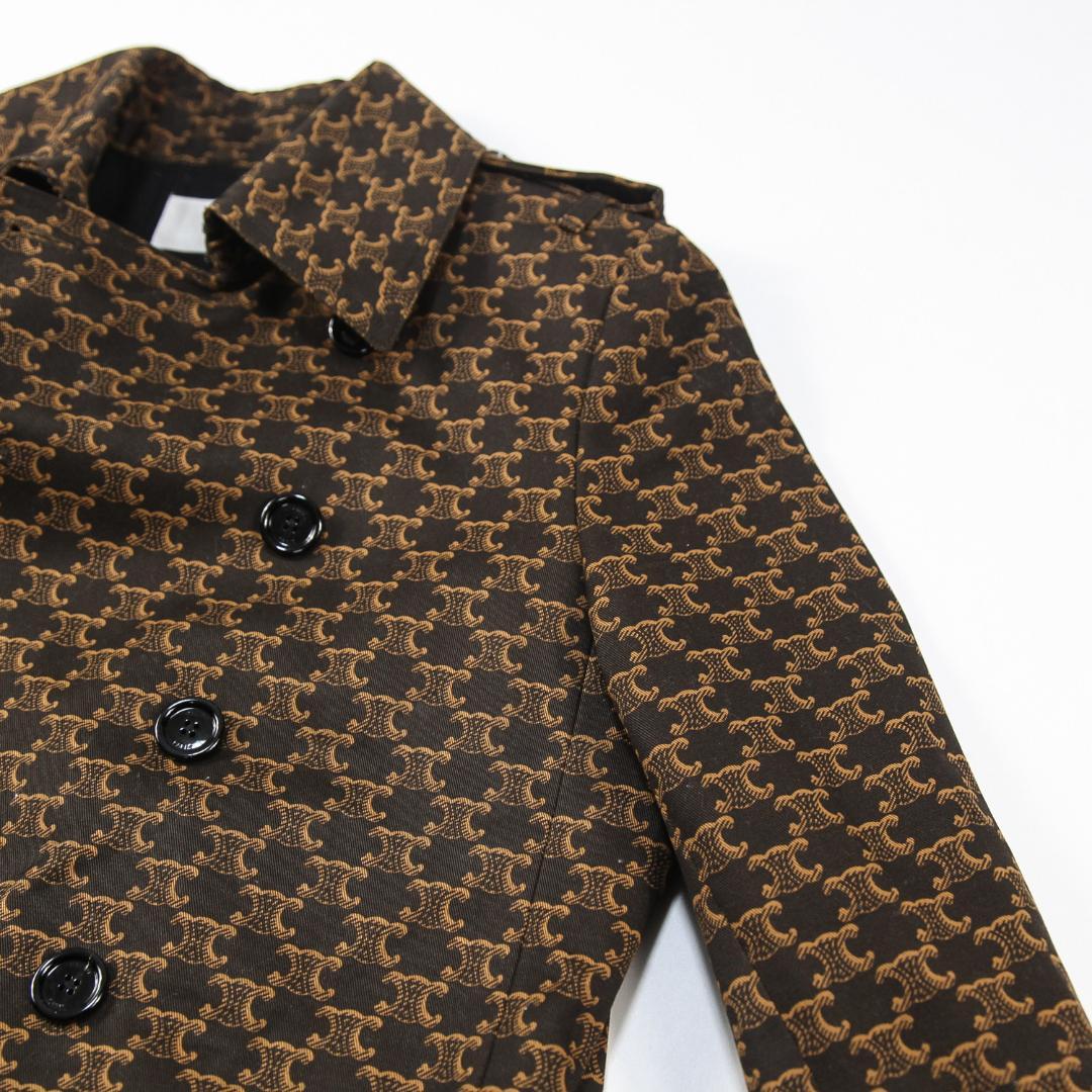 極美品 CELINE 21SS 70’S トレンチコート トリオンフ プリント