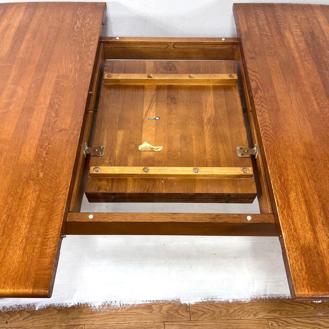 【希少/送料込み】オールドカリモク エクステンションテーブル　ダイニングテーブル