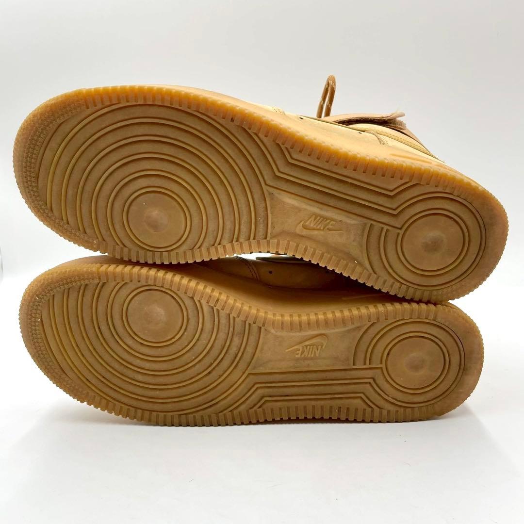 ナイキ スニーカー エアフォース1 ハイ ヌバック ベージュ 28 Y1507