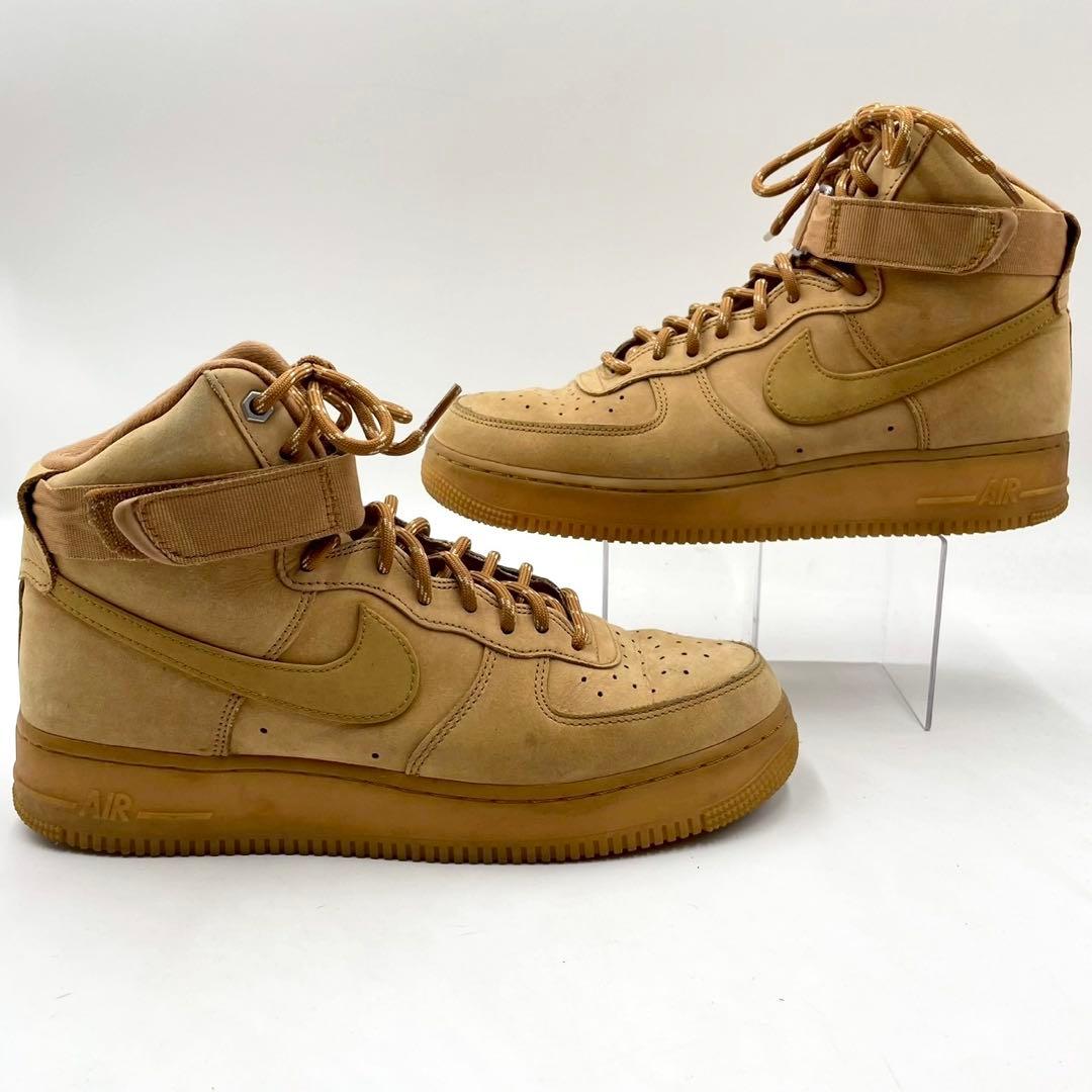 ナイキ スニーカー エアフォース1 ハイ ヌバック ベージュ 28 Y1507