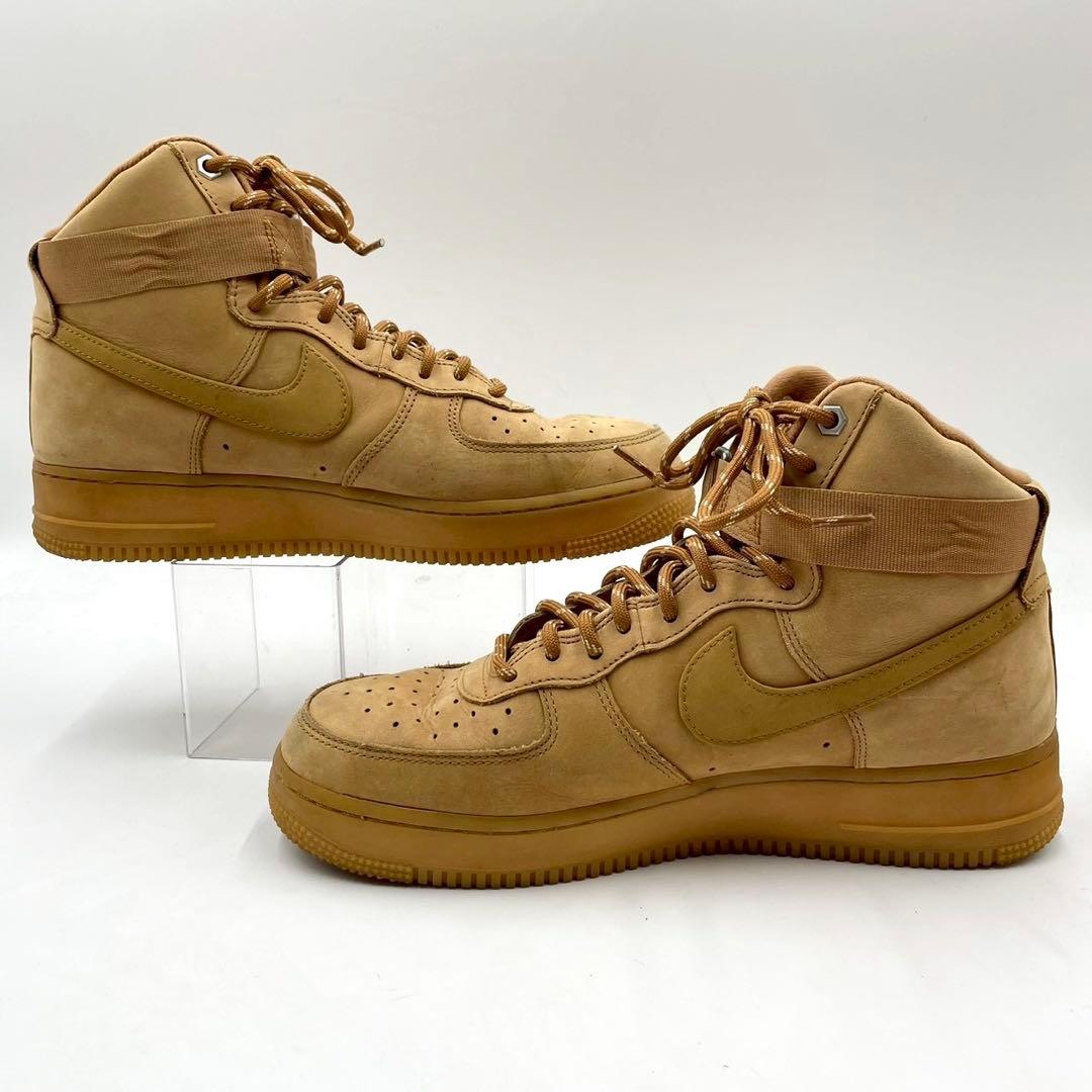 ナイキ スニーカー エアフォース1 ハイ ヌバック ベージュ 28 Y1507