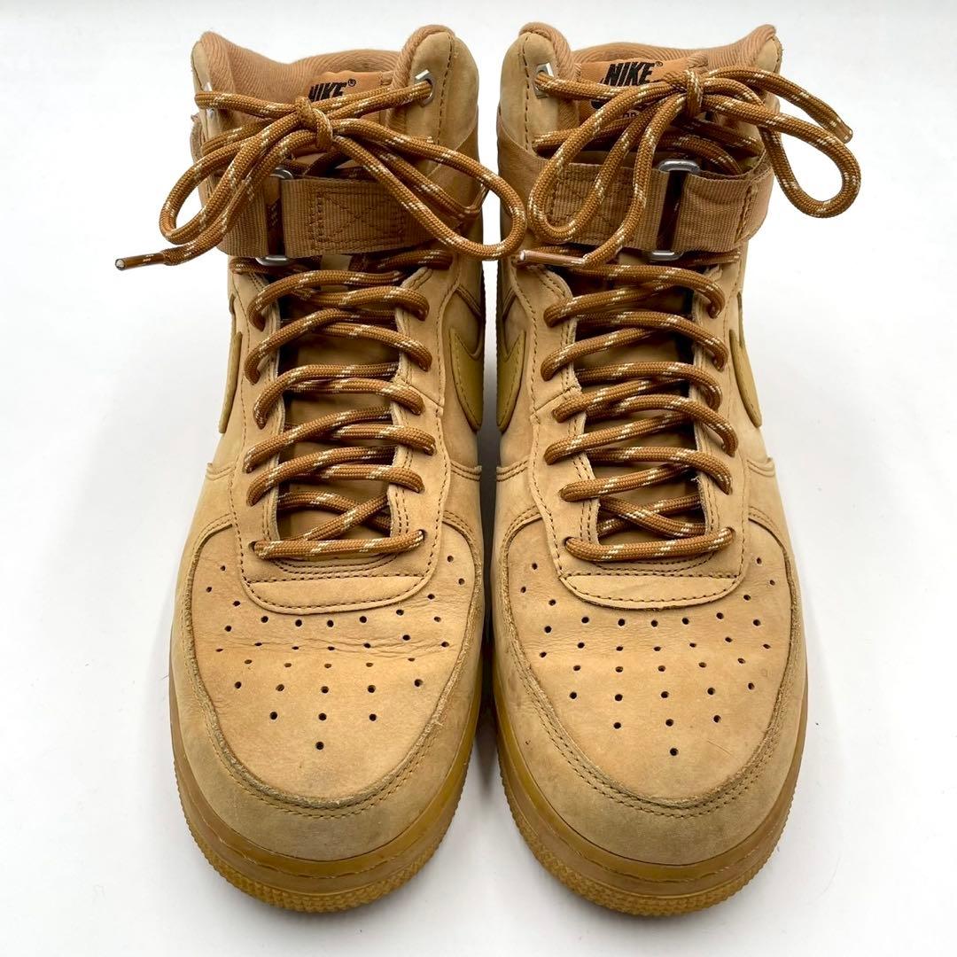 ナイキ スニーカー エアフォース1 ハイ ヌバック ベージュ 28 Y1507