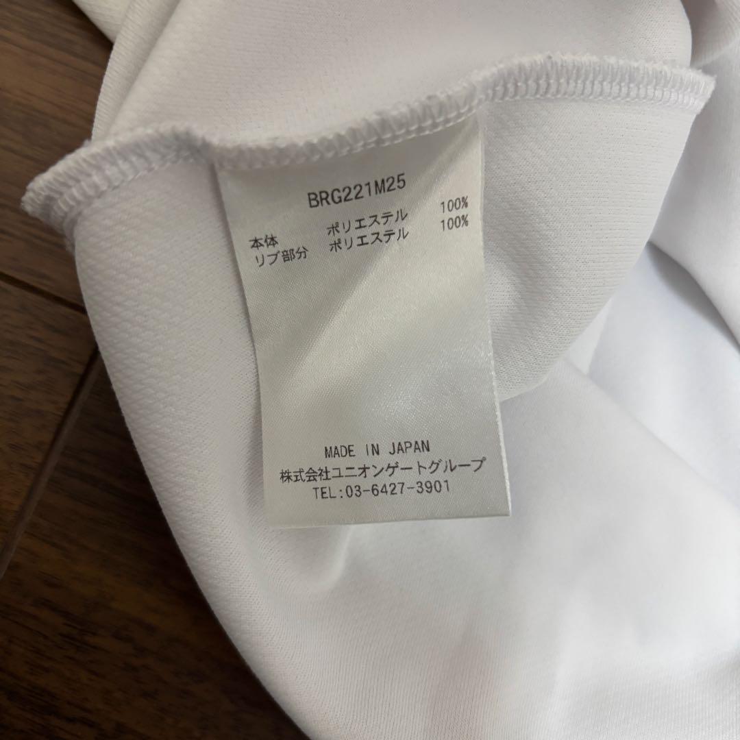 BRIEFING バイカラーポロシャツ ブラック×ホワイト　 Lサイズ