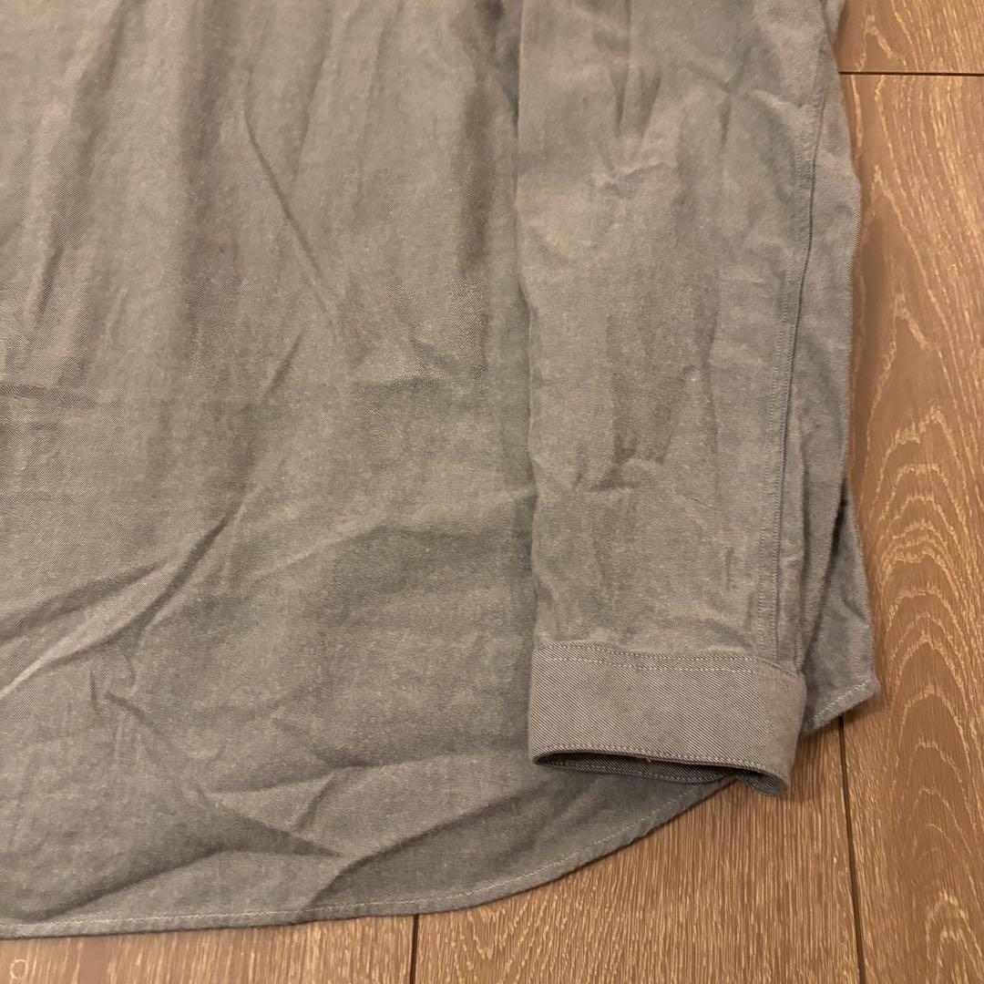 美品　DANTON ダントン　バンドカラーシャツ　長袖シャツ　日本製　定番