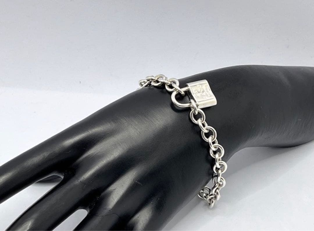 h800 美品　ティファニー　1837 カデナ　ロック　ブレスレット　925