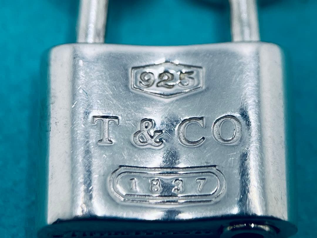 h800 美品　ティファニー　1837 カデナ　ロック　ブレスレット　925