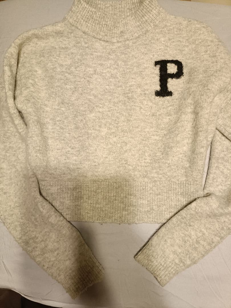 polaura ポローラ モックネックロゴニット