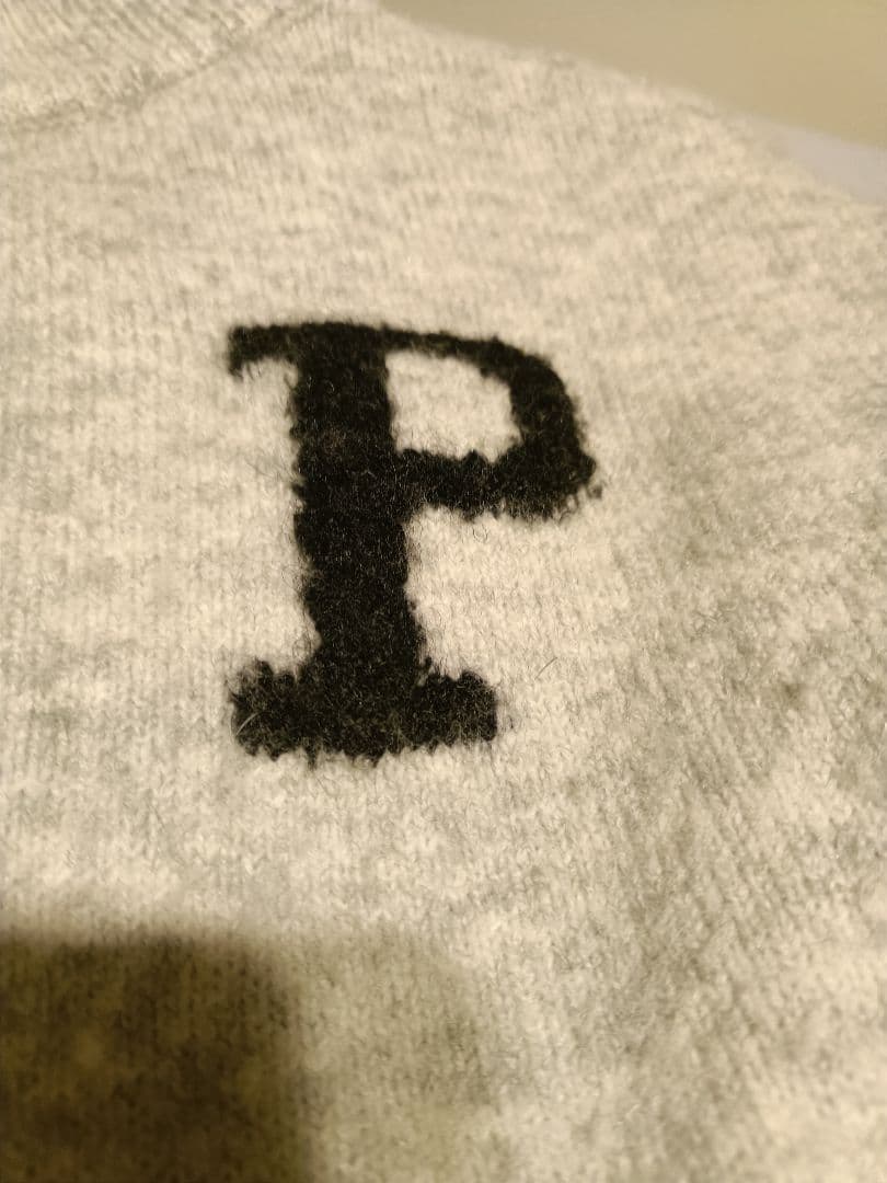 polaura ポローラ モックネックロゴニット