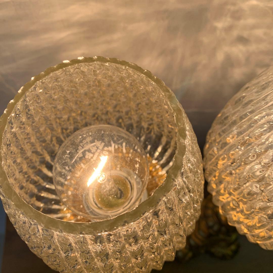 照明　アンティーク　ビンテージ　テーブルランプ　ペア