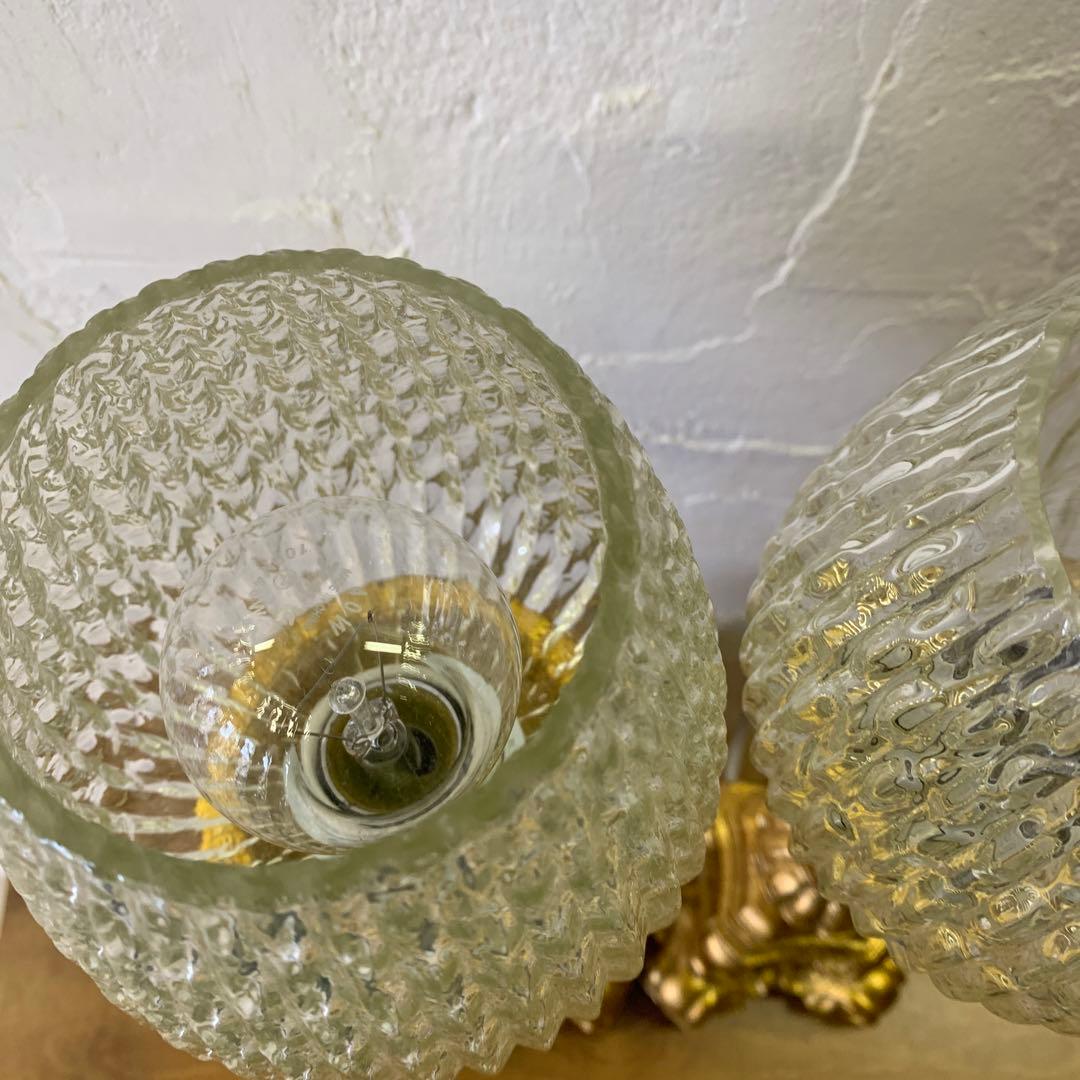 照明　アンティーク　ビンテージ　テーブルランプ　ペア