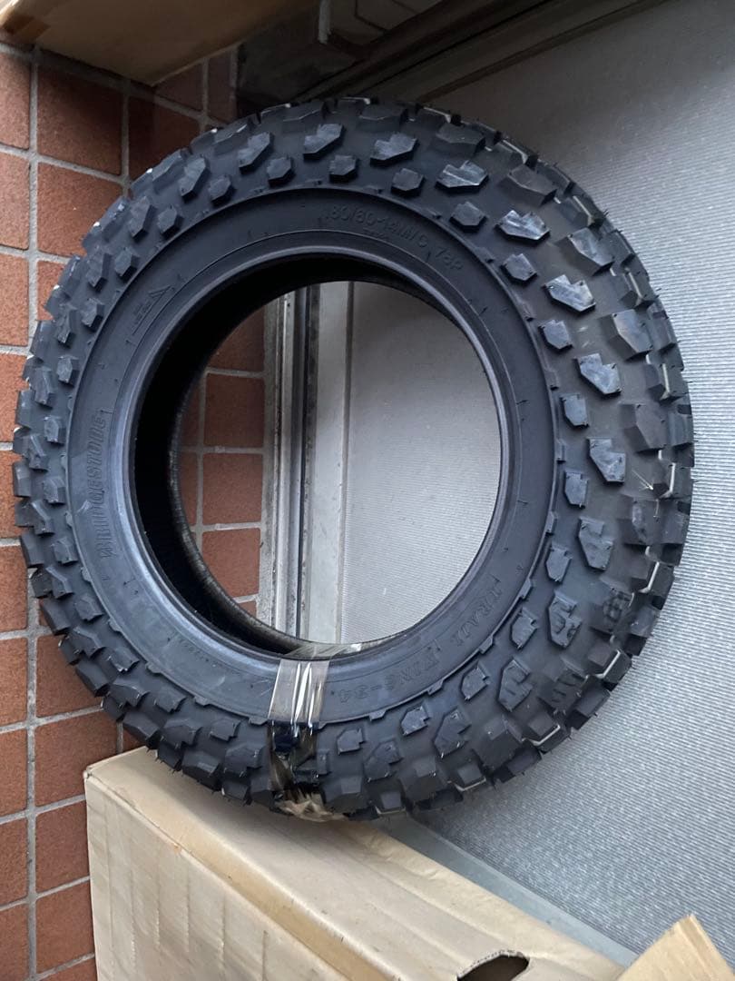 ブリヂストン　トレイルウィング　TW・バンバン用新品極太タイヤ2本セット送料込み