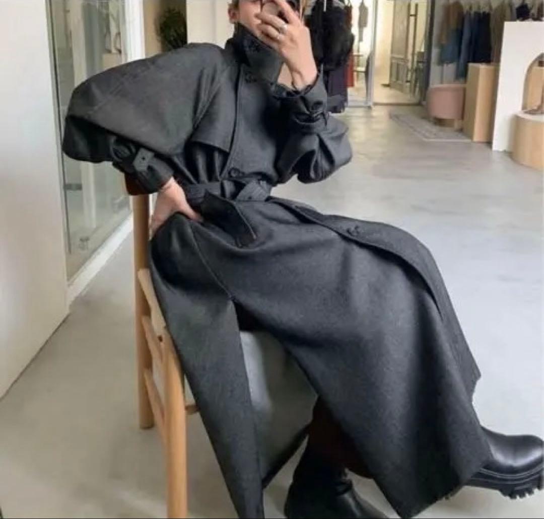 ジャケット・アウター AMERI SUPERIOR FLARE TRENCH COAT