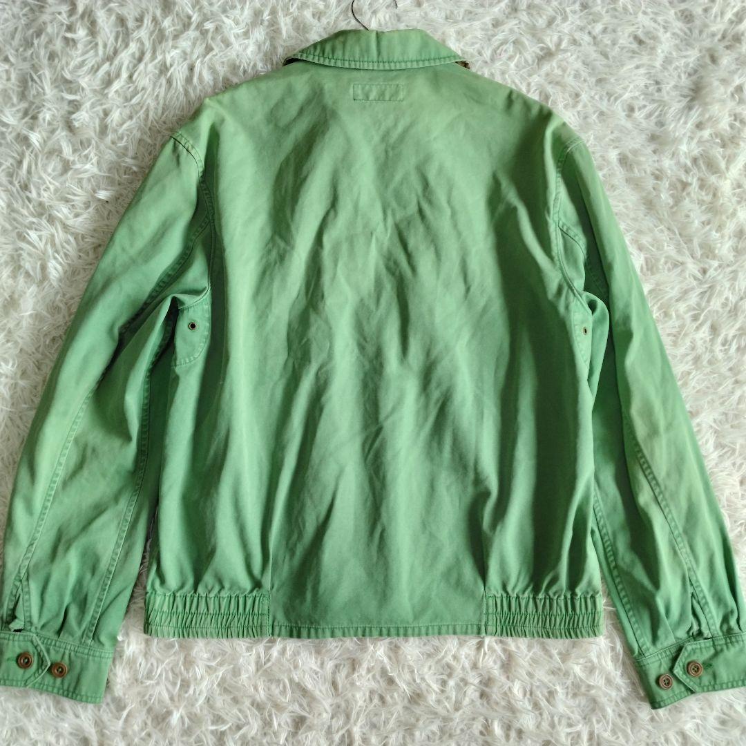 希少✨ポロラルフローレン　スイングトップ　ブルゾン　グリーン　古着　雰囲気◎