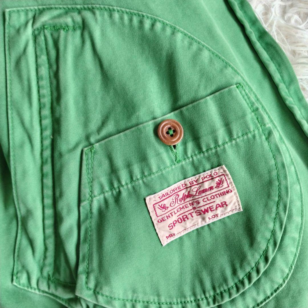 希少✨ポロラルフローレン　スイングトップ　ブルゾン　グリーン　古着　雰囲気◎
