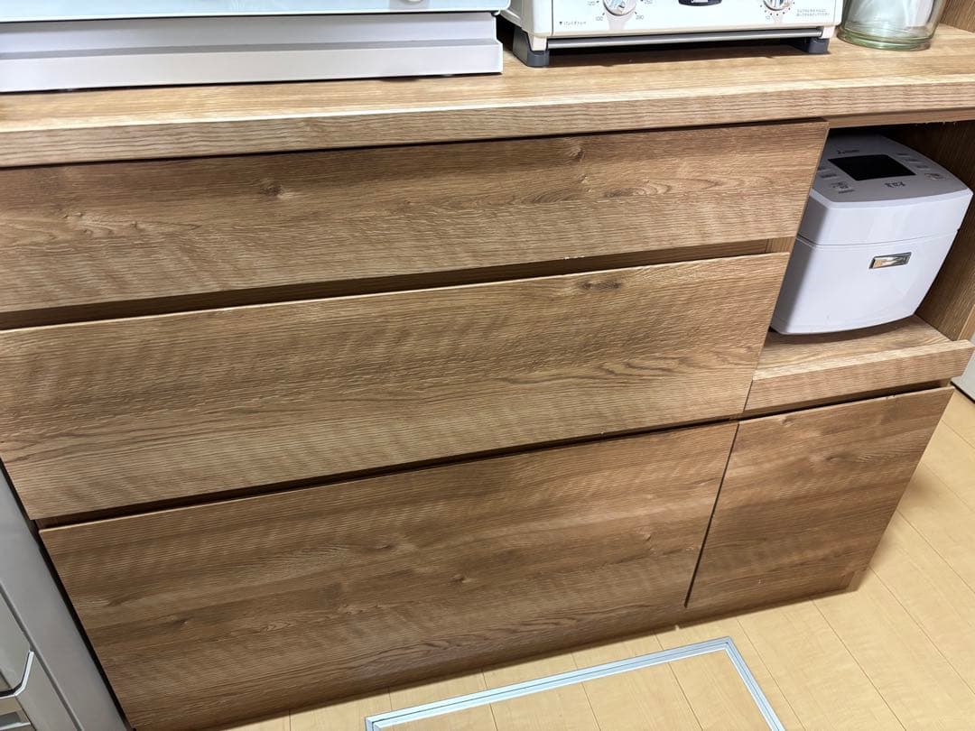 ★エリイ様購入予約すみ★国産　オーク　キッチン収納　食器棚　大川家具　120