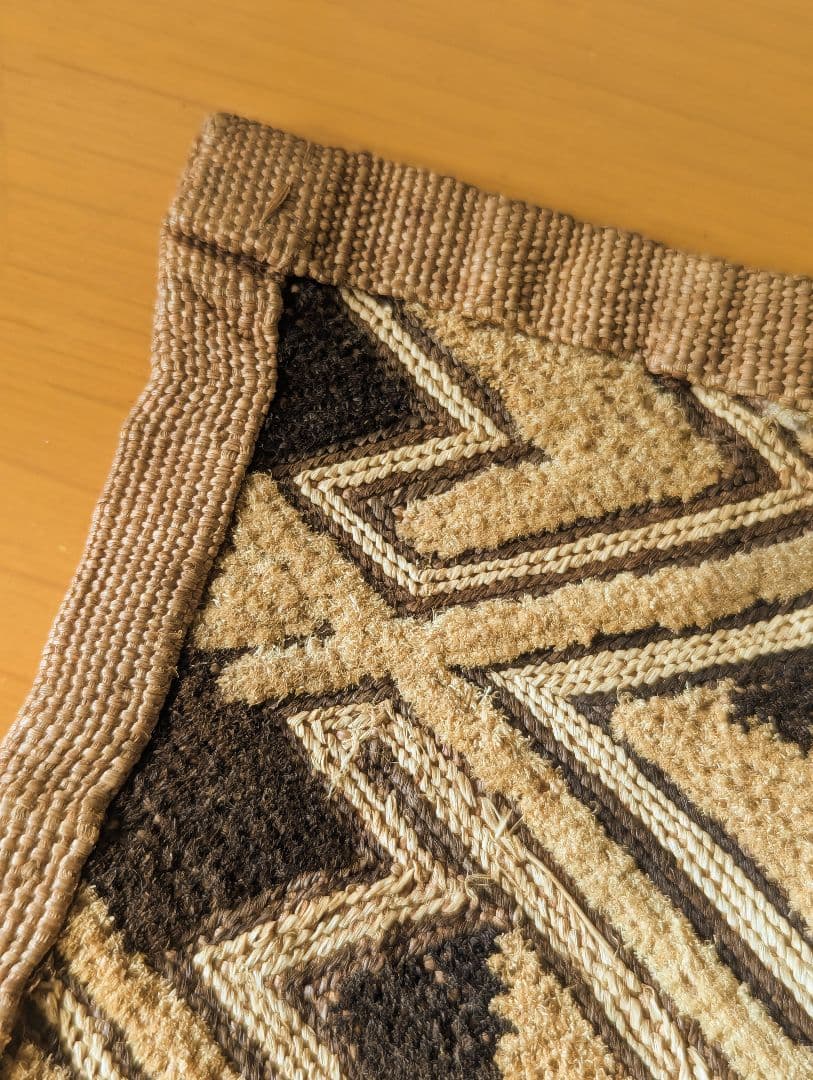 草ビロード　クバ布(小)　ラフィア布　西アフリカ