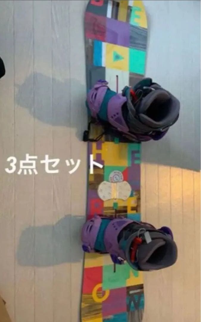 【Burton】 レディース スノーボードセット 144/3点セット