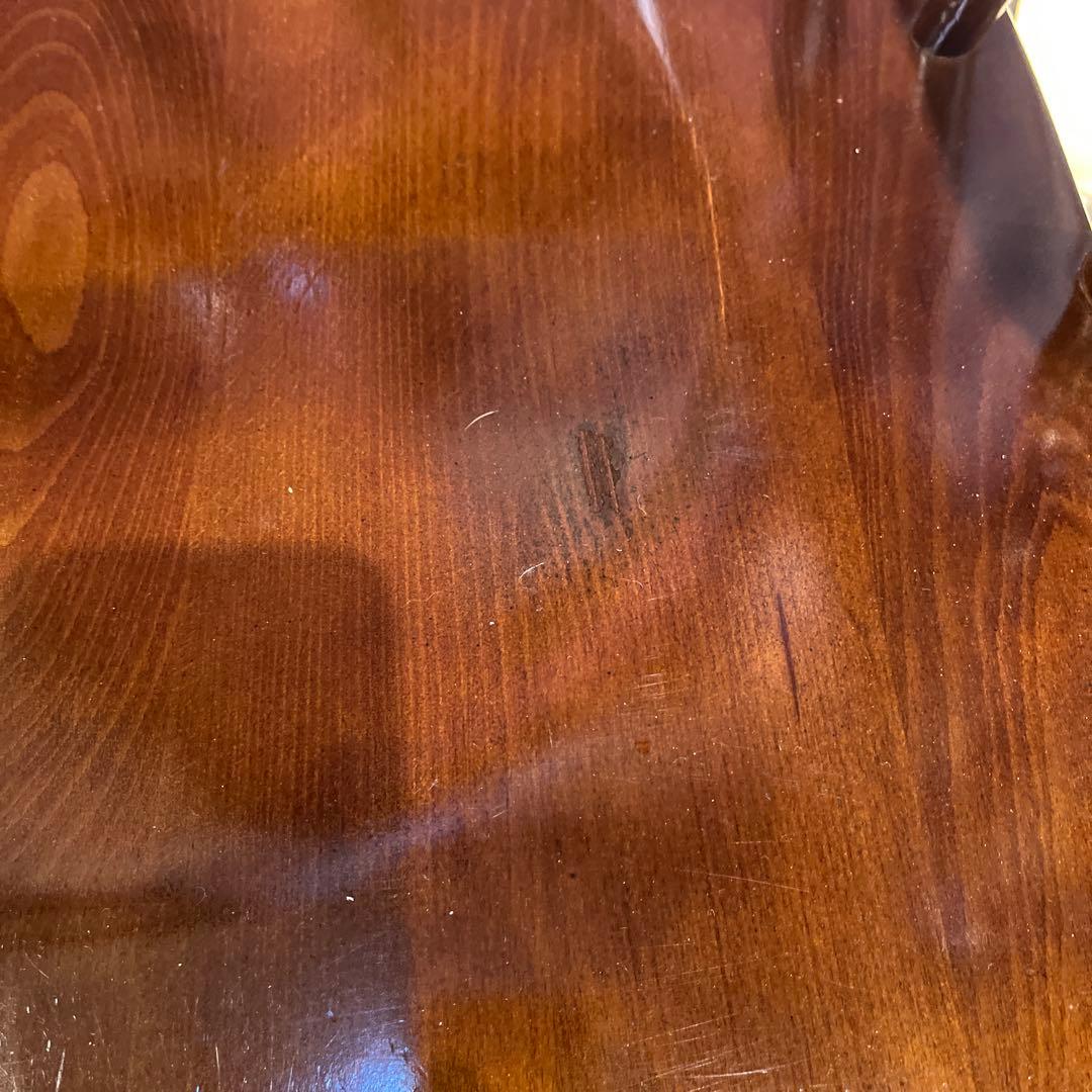 L２　オールドヴィンテージ 柏木工 ３６０度回転　ブナ無垢材　アームチェア