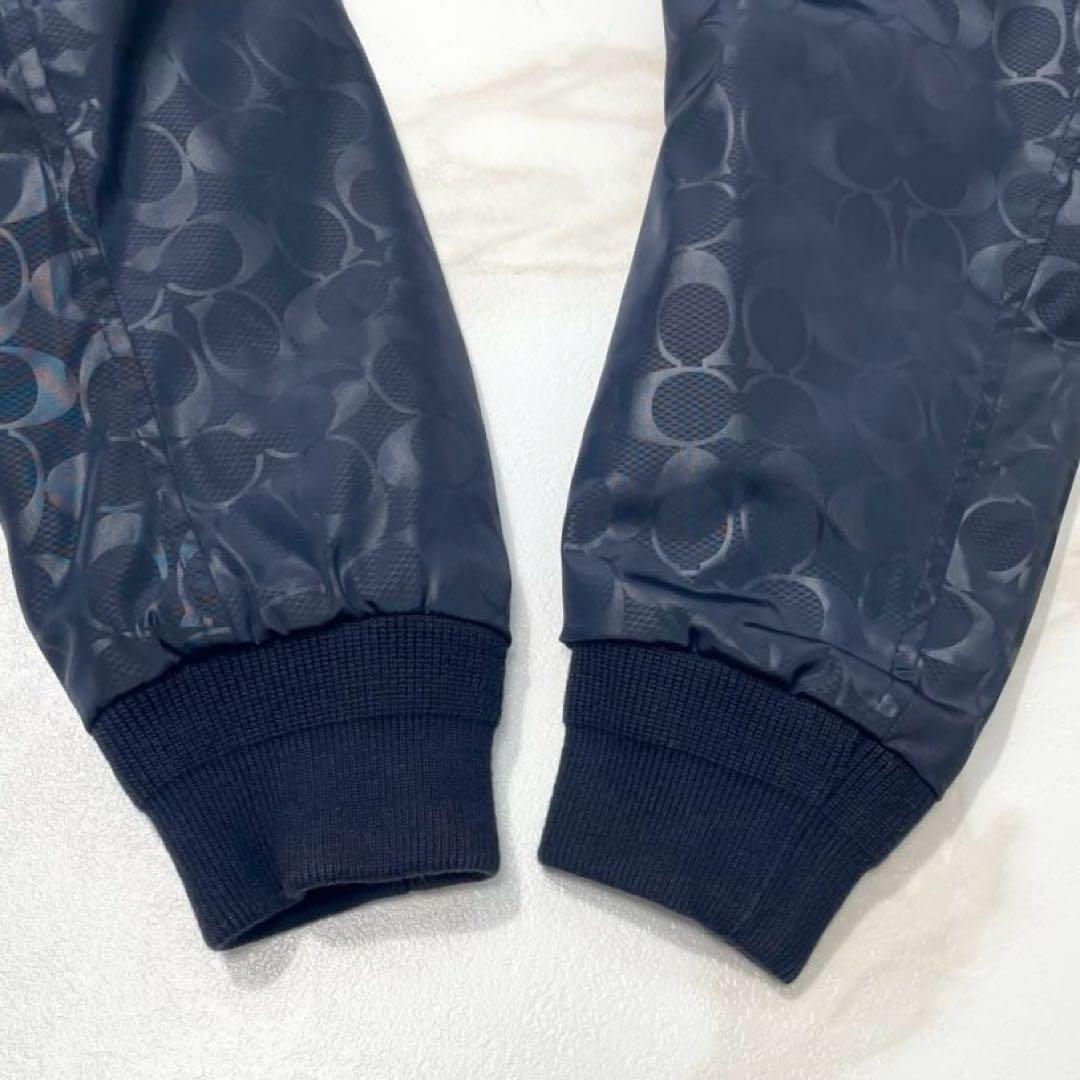 美品✨コーチ MA-1 ボンバージャケット リバーシブル シグネチャー 黒×紺