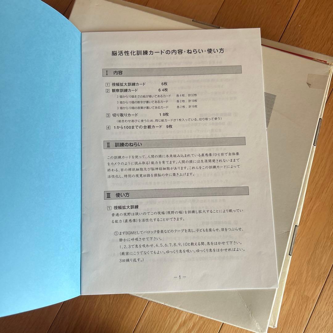 ドーマン博士のドッツカード　脳活性化訓練カードセット