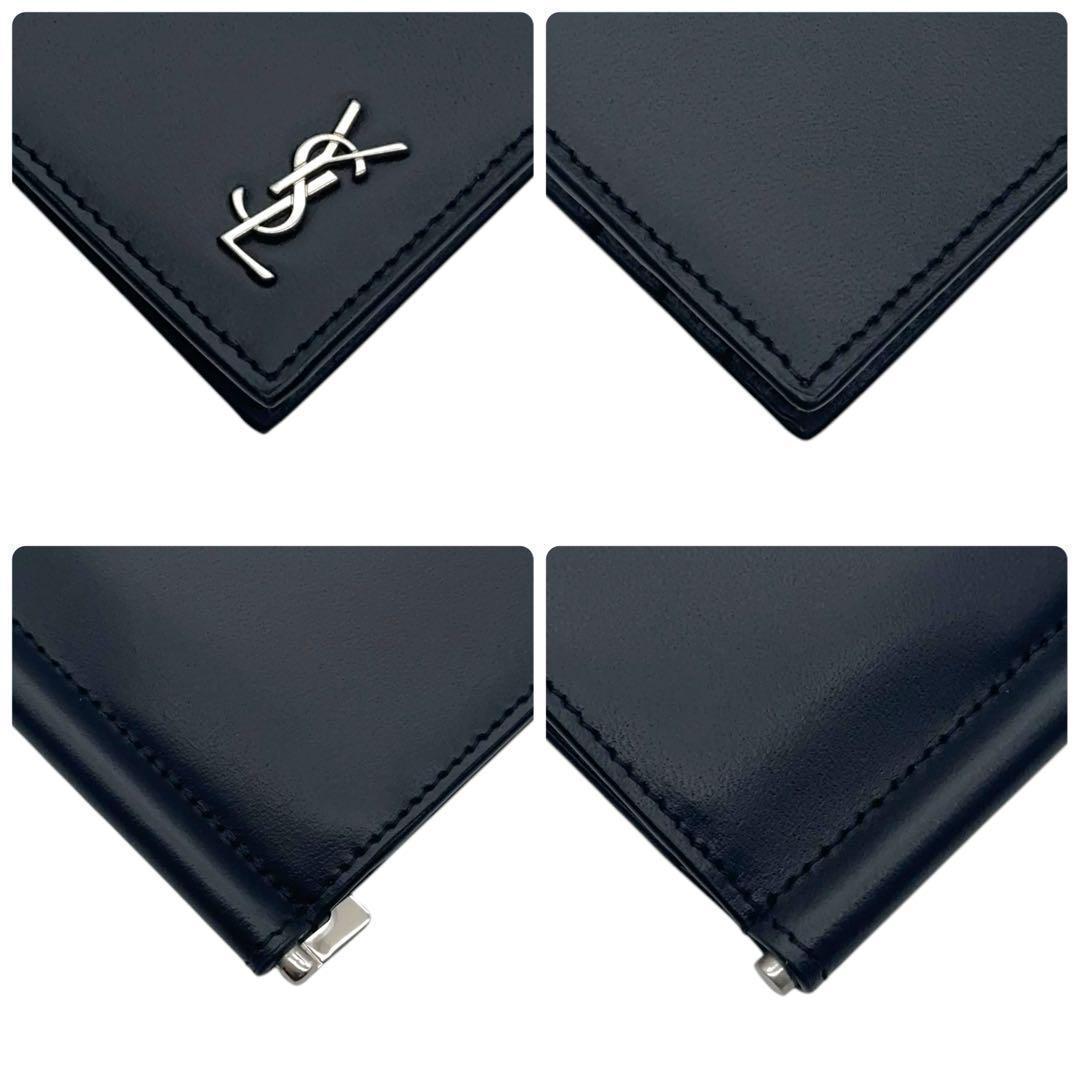 【超極美品】使用感少 サンローラン マネークリップ カサンドラ YSLロゴ