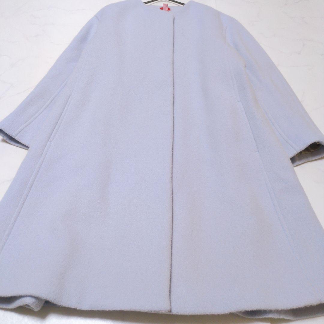 DES PRES✨️ウールノーカラーコート Aライン 美シルエット❁⃘*