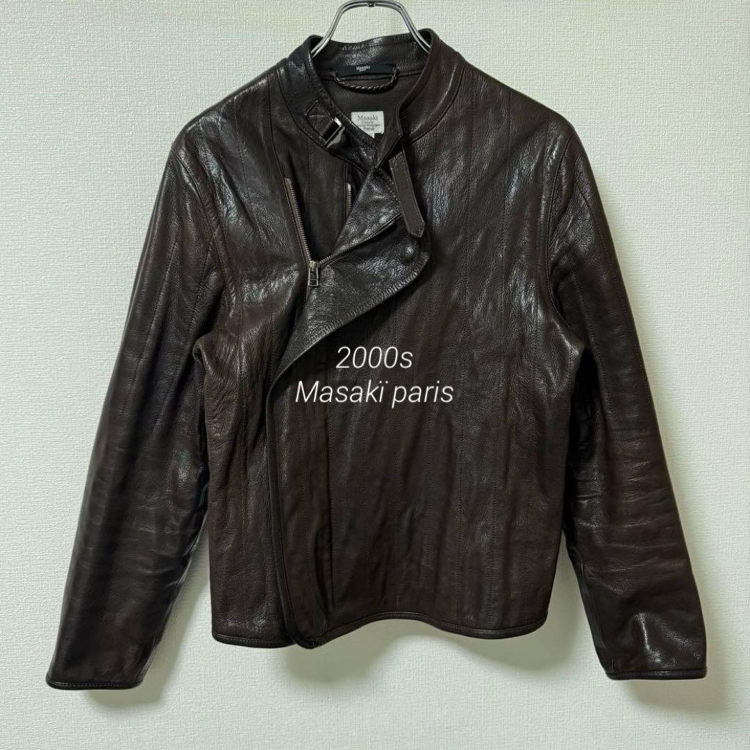 希少 Masakï paris マサキマツシマ レザージャケット ゴートレザー