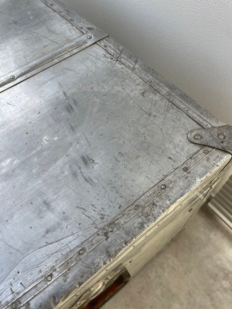 【専用】ヴィンテージ アルミトランク 大型トランク ジュラルミン