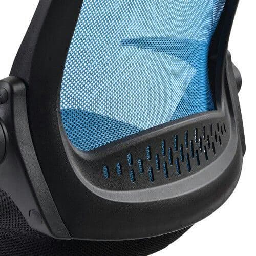 オフィスチェア メッシュ パソコンチェア デスクチェア 分厚い座面 跳ね上げO