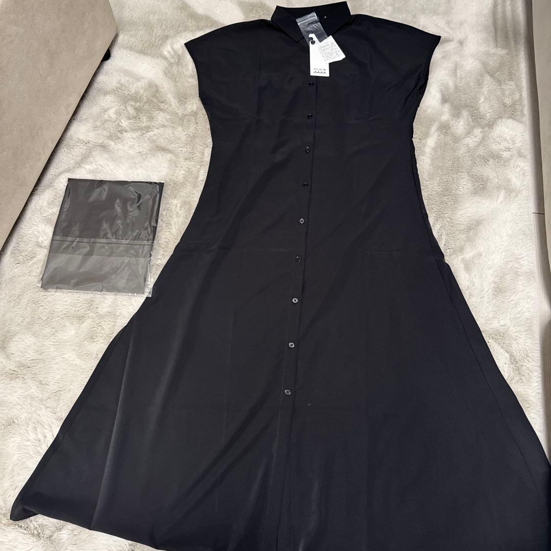 黒 半袖 シャツワンピース ムータマリン　新品タグ付き　定価39600