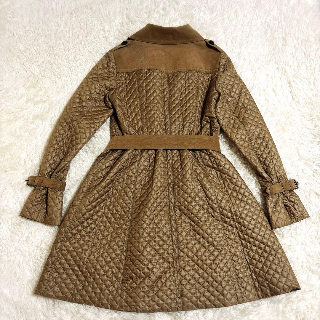 美品ブルーレーベルクレストブリッジ トレンチコートキルティング ベージュ38 M