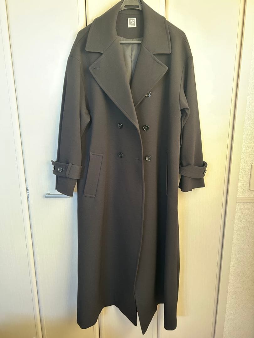 L'AUBE BLANC ローブブランWide belt Trench coat