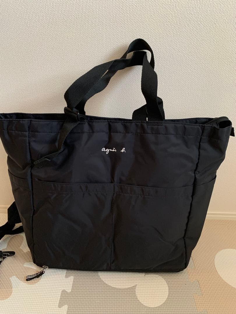 アニエスベー ペアレンツバッグ　マザーズバッグ　2way 美品