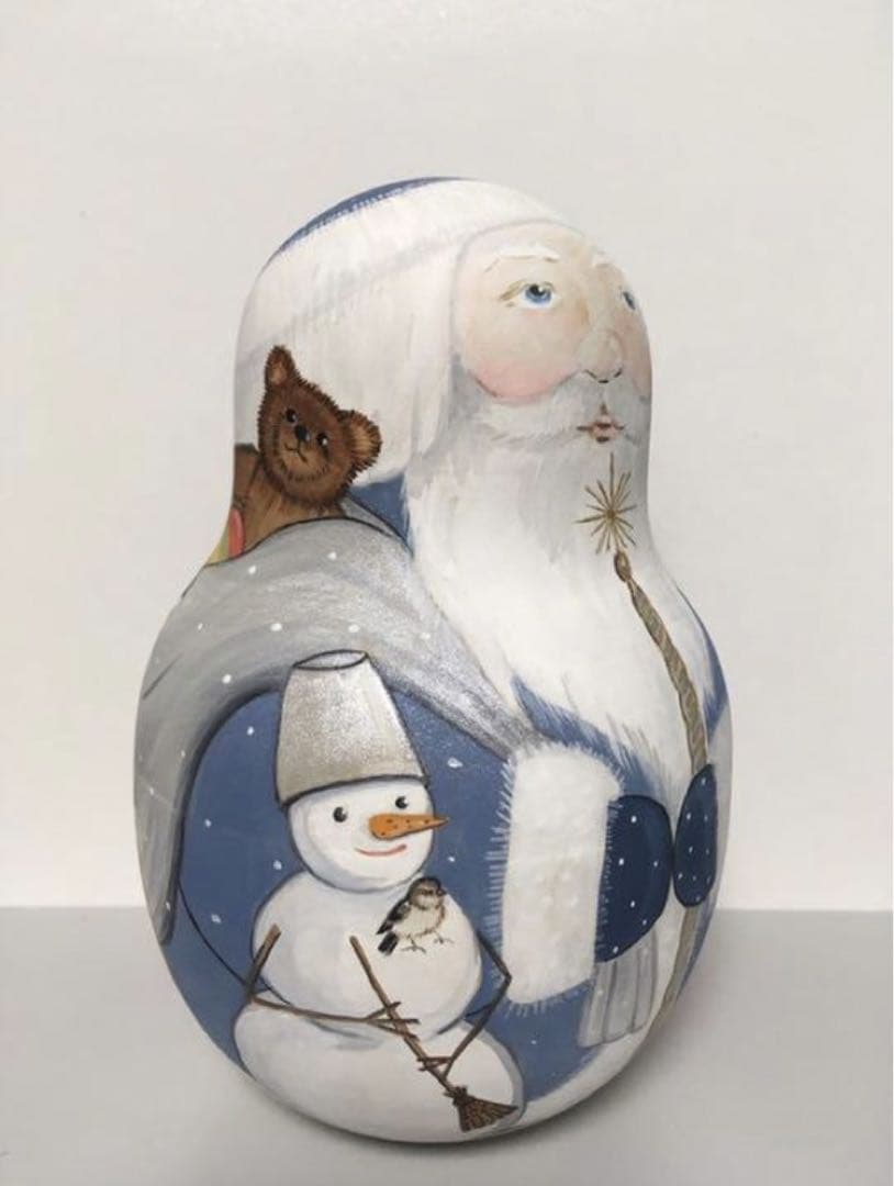 【みぃ】北京オリンピック羽生結弦マトリョーカ&青のサンタ起き上がりこぼし♪