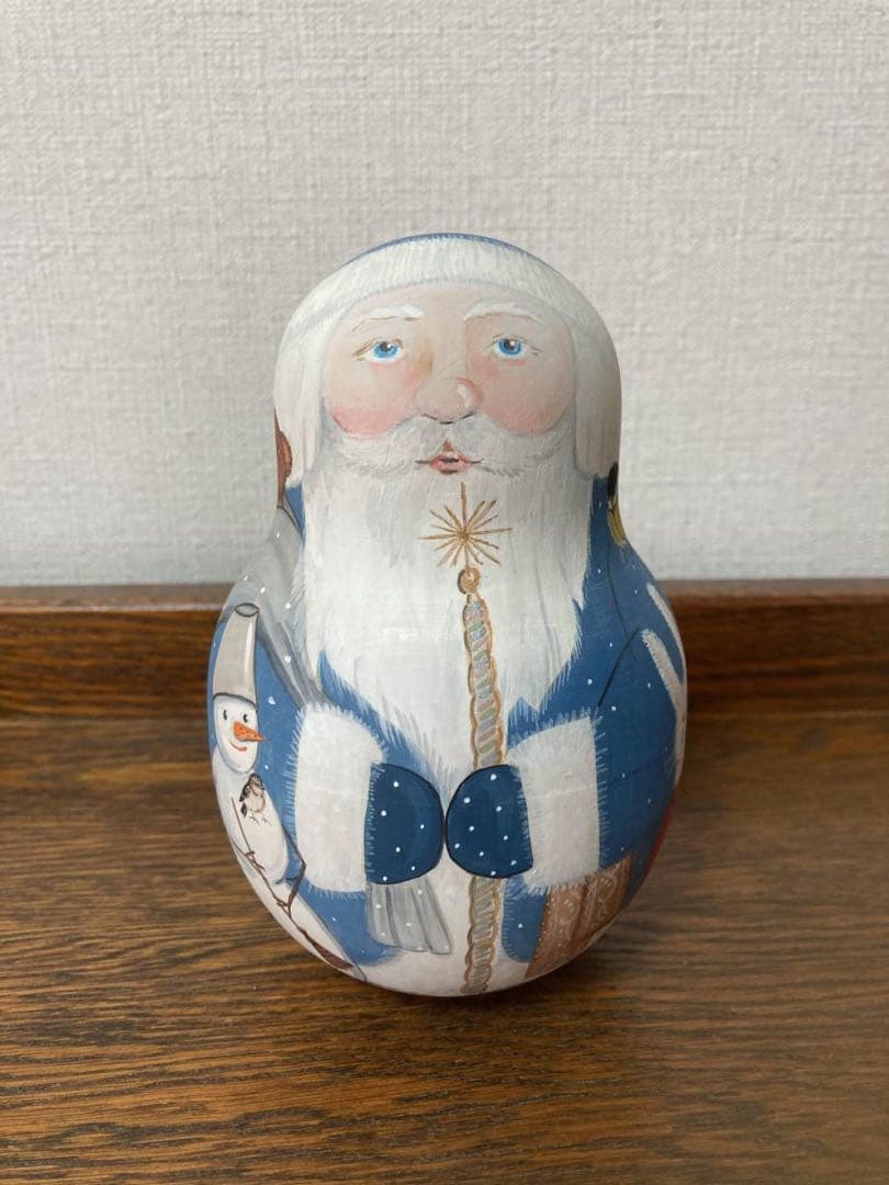 【みぃ】北京オリンピック羽生結弦マトリョーカ&青のサンタ起き上がりこぼし♪
