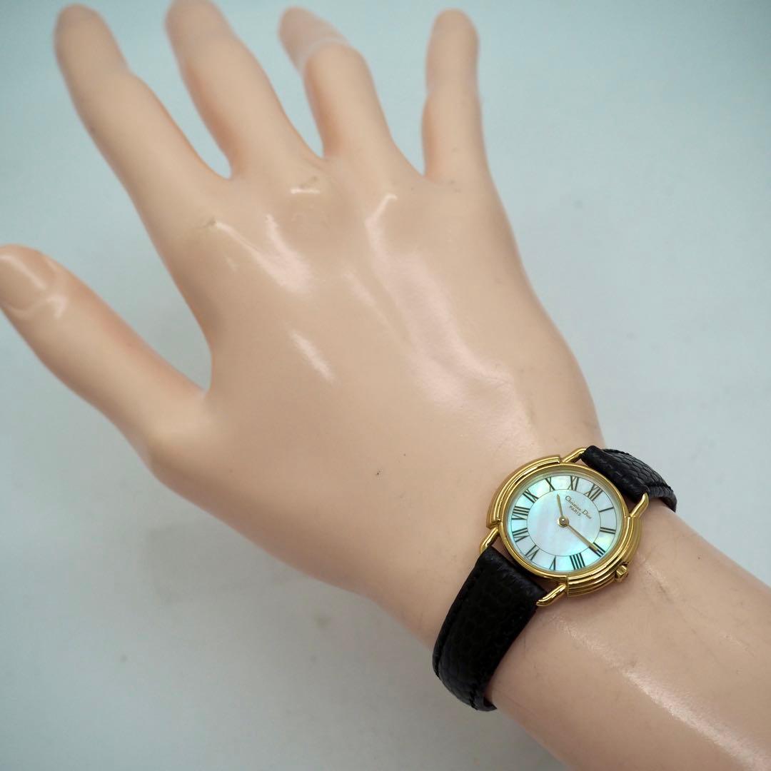 専用258 稼働【美品】クリスチャンディオール　シェル　ゴールド　レディース