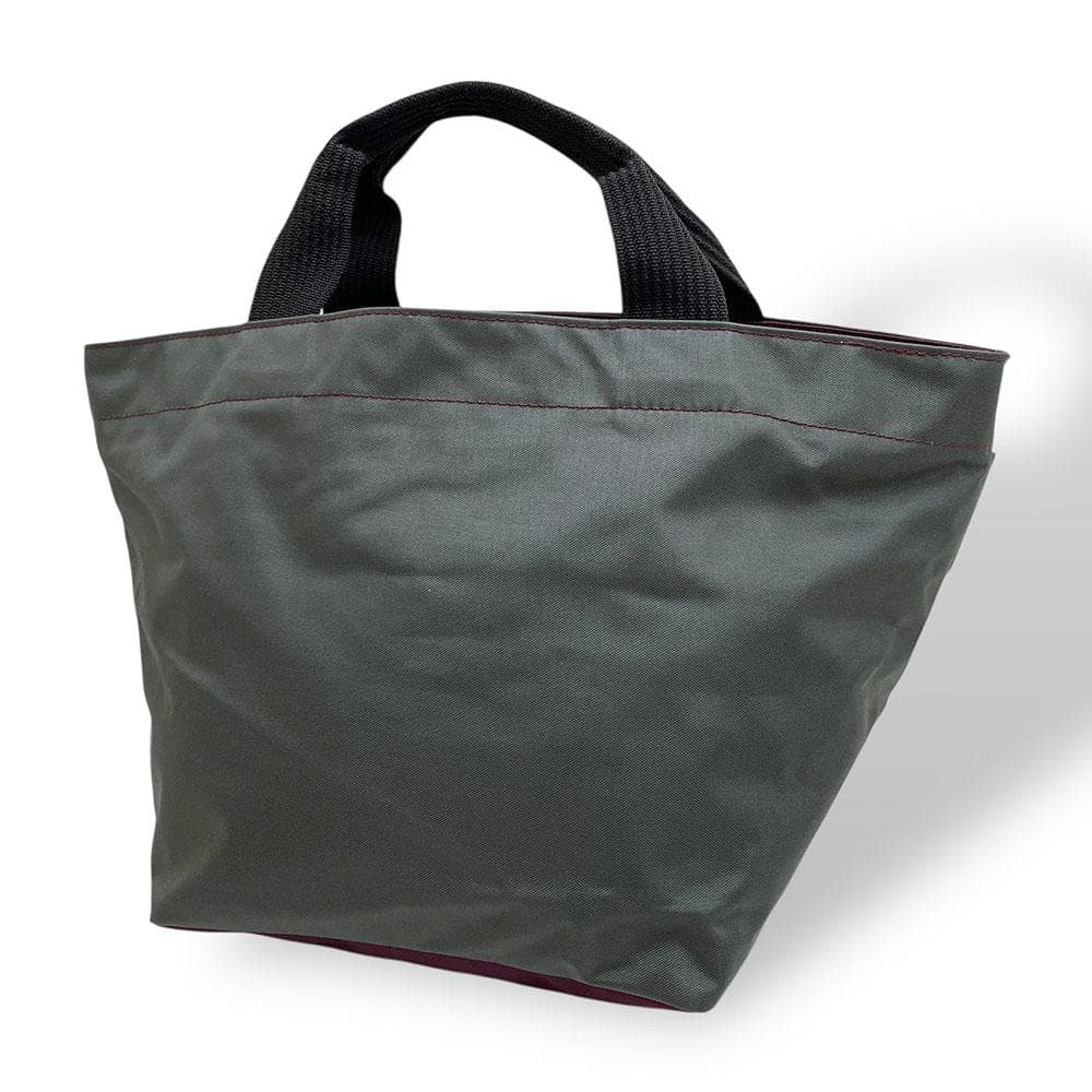 【極美品】 エルベシャプリエ トートバッグ 1027 舟型 ナイロン グレー