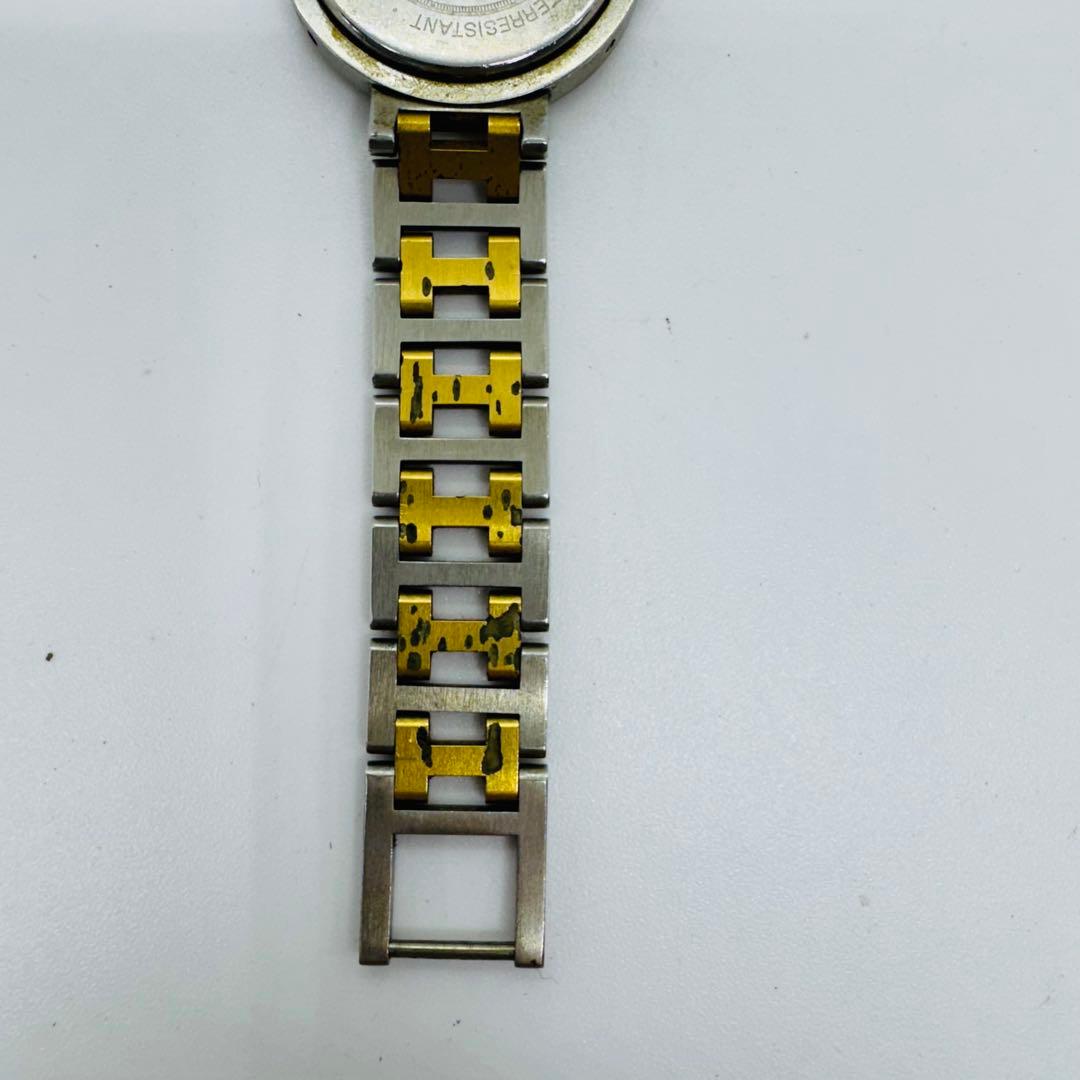 ✨HERMES✨エルメス✨クリッパー✨デイト✨コンビ✨Hベルト✨クォーツ✨腕時計