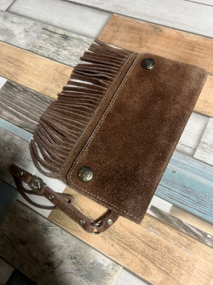 爆限定 ヒステリックグラマー グランジ フリンジ ウォレット 長財布 茶色 希少