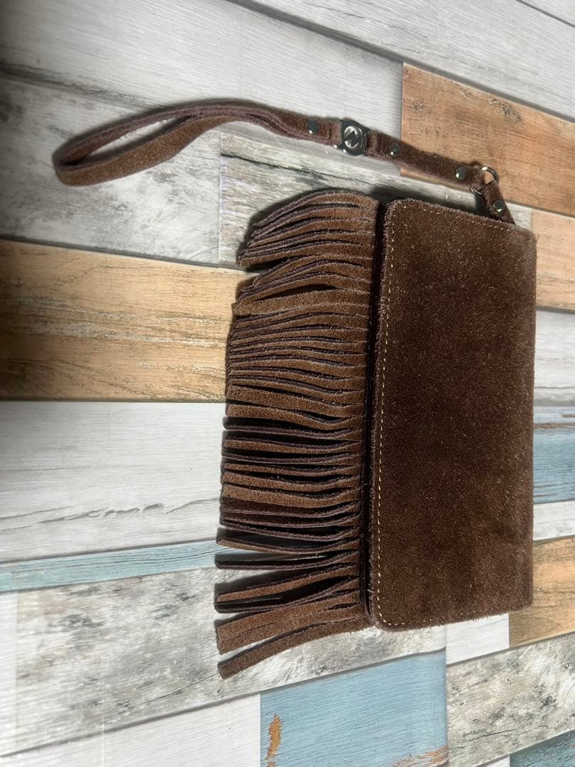 爆限定 ヒステリックグラマー グランジ フリンジ ウォレット 長財布 茶色 希少