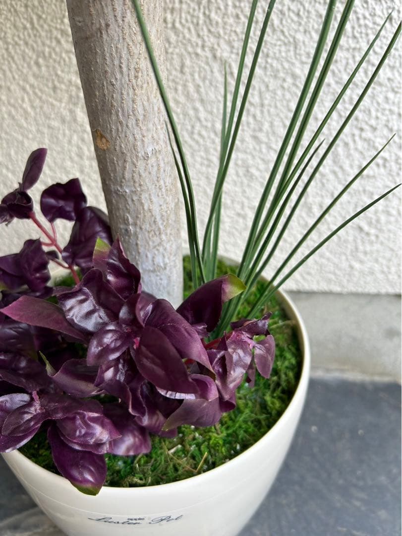 光触媒　人工観葉植物　ウォールグリーン　フェイクグリーン　パキラ花付き105