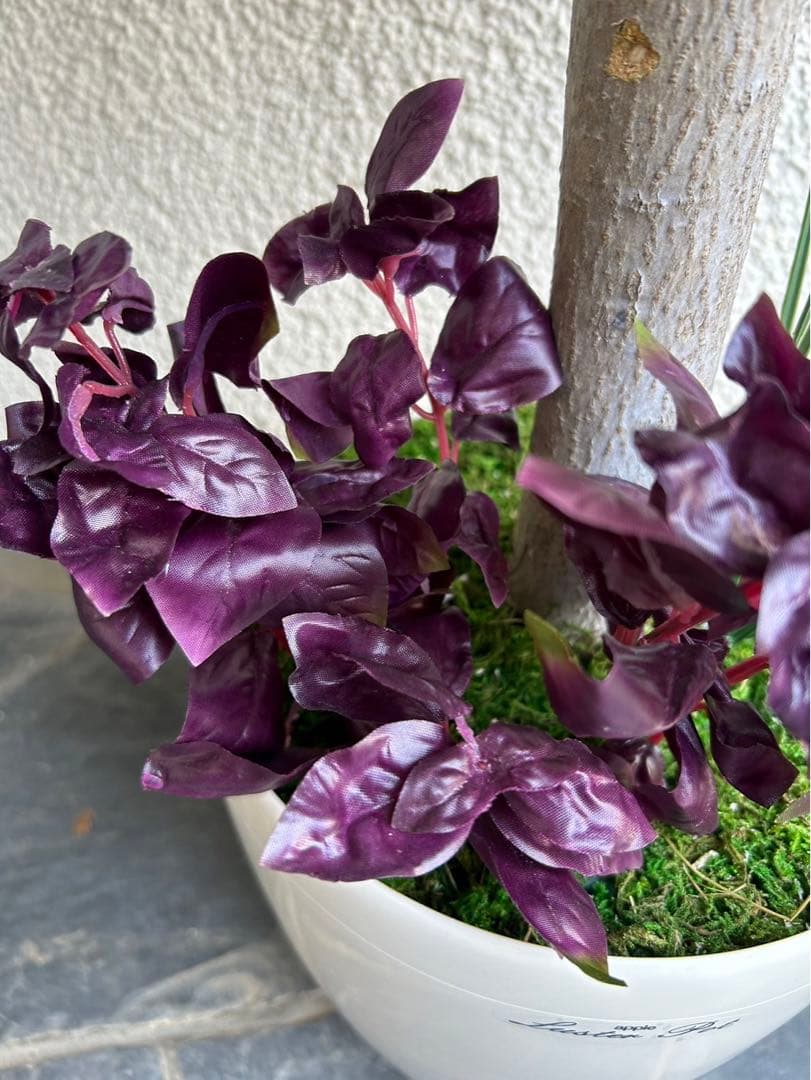 光触媒　人工観葉植物　ウォールグリーン　フェイクグリーン　パキラ花付き105