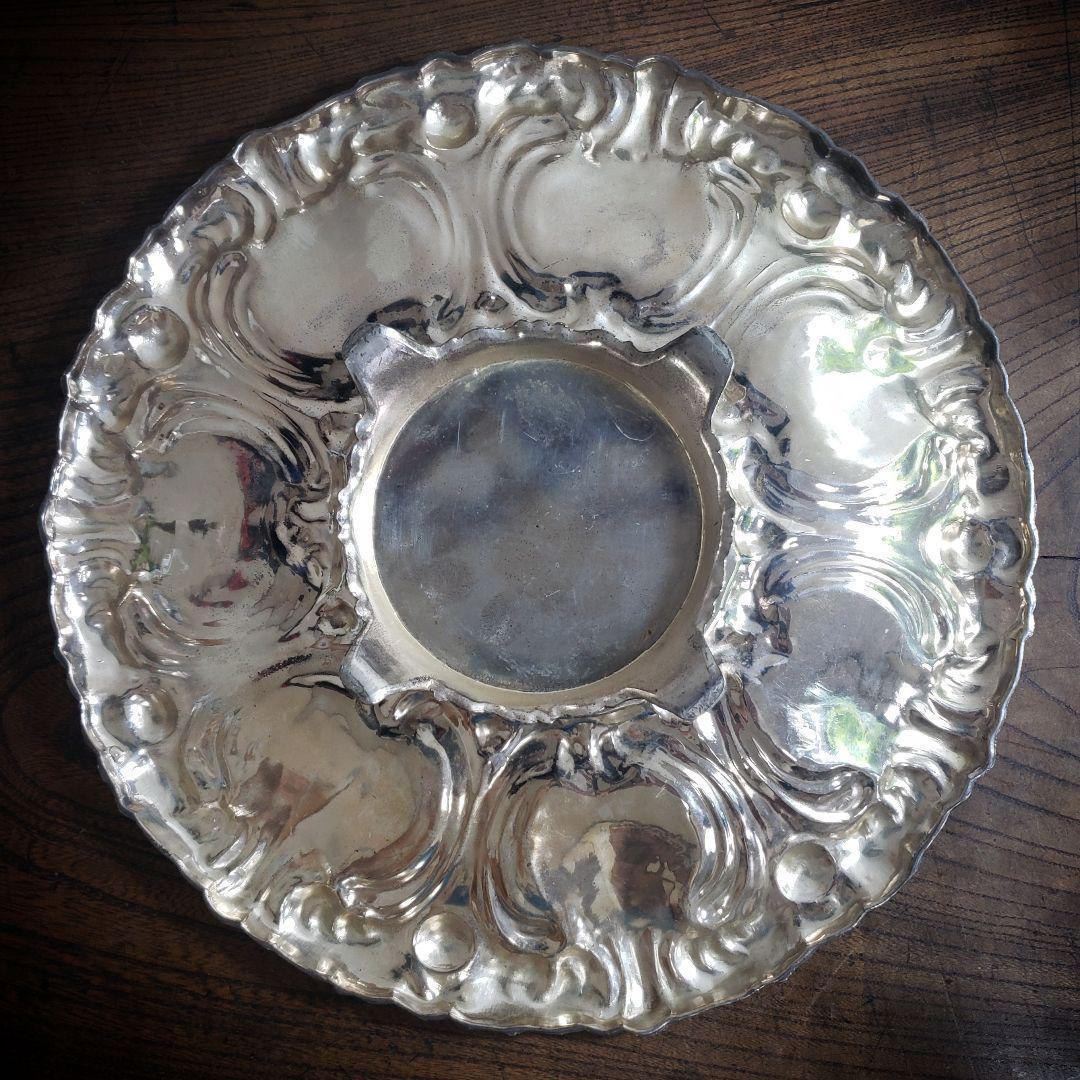 フルーツトレイ 果物皿 シルバープレート ミッドセンチュリー アンティーク