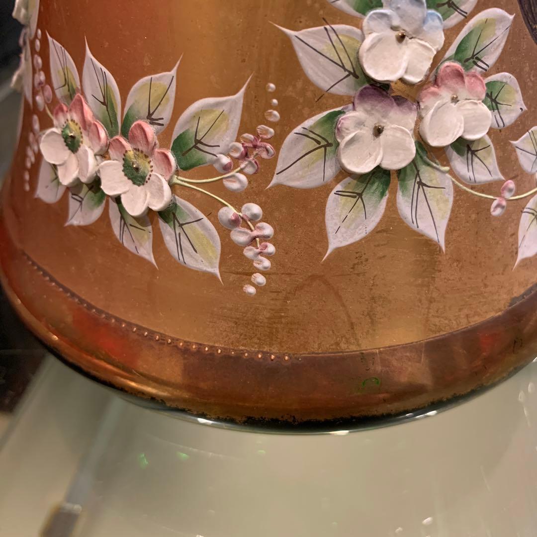 Bohemia ボヘミアングラス フラワーベース　花瓶　ロングタイプ　グリーン