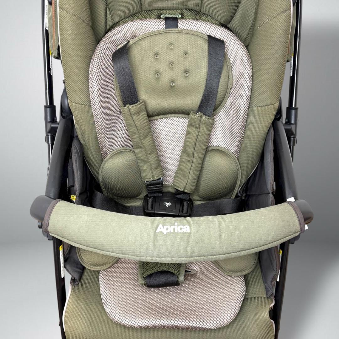 Aprica ラクーナビッテクッション ベビーカー カーキ 2022年 レザー