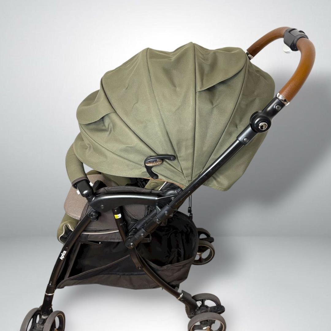 Aprica ラクーナビッテクッション ベビーカー カーキ 2022年 レザー