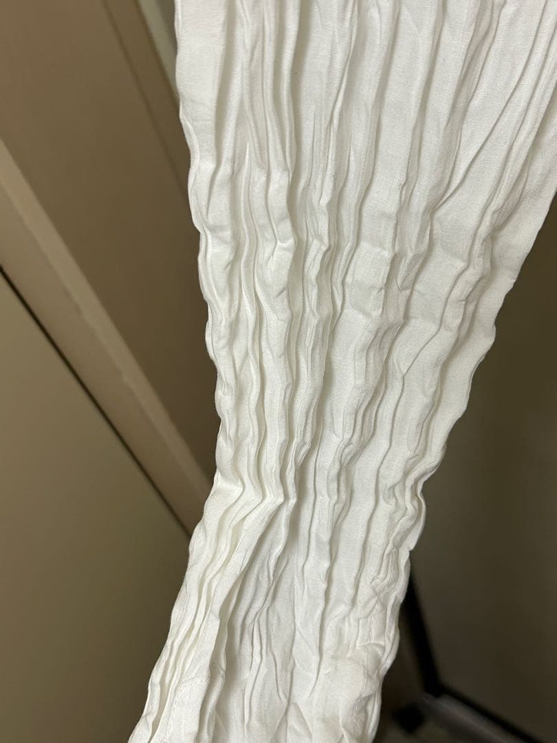 ISSEY MIYAKE MEN ホワイトプリーツシャツ